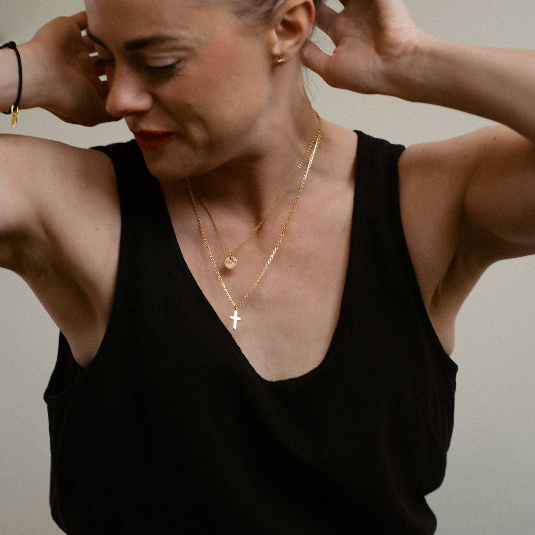 Resurrection Cross – Necklace 18K Gold - PS46 Jewelry