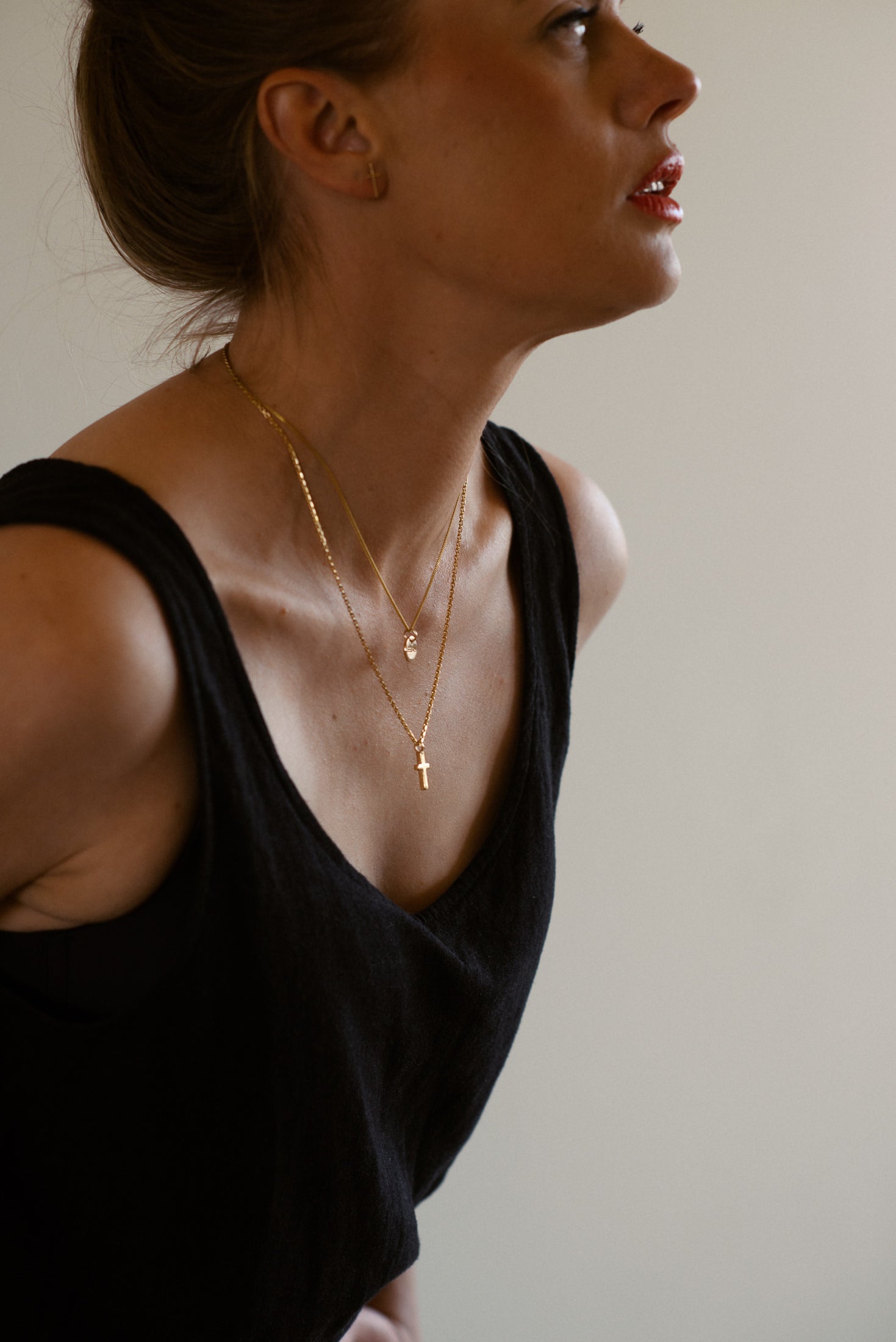 Resurrection Cross – Necklace 18K Gold - PS46 Jewelry