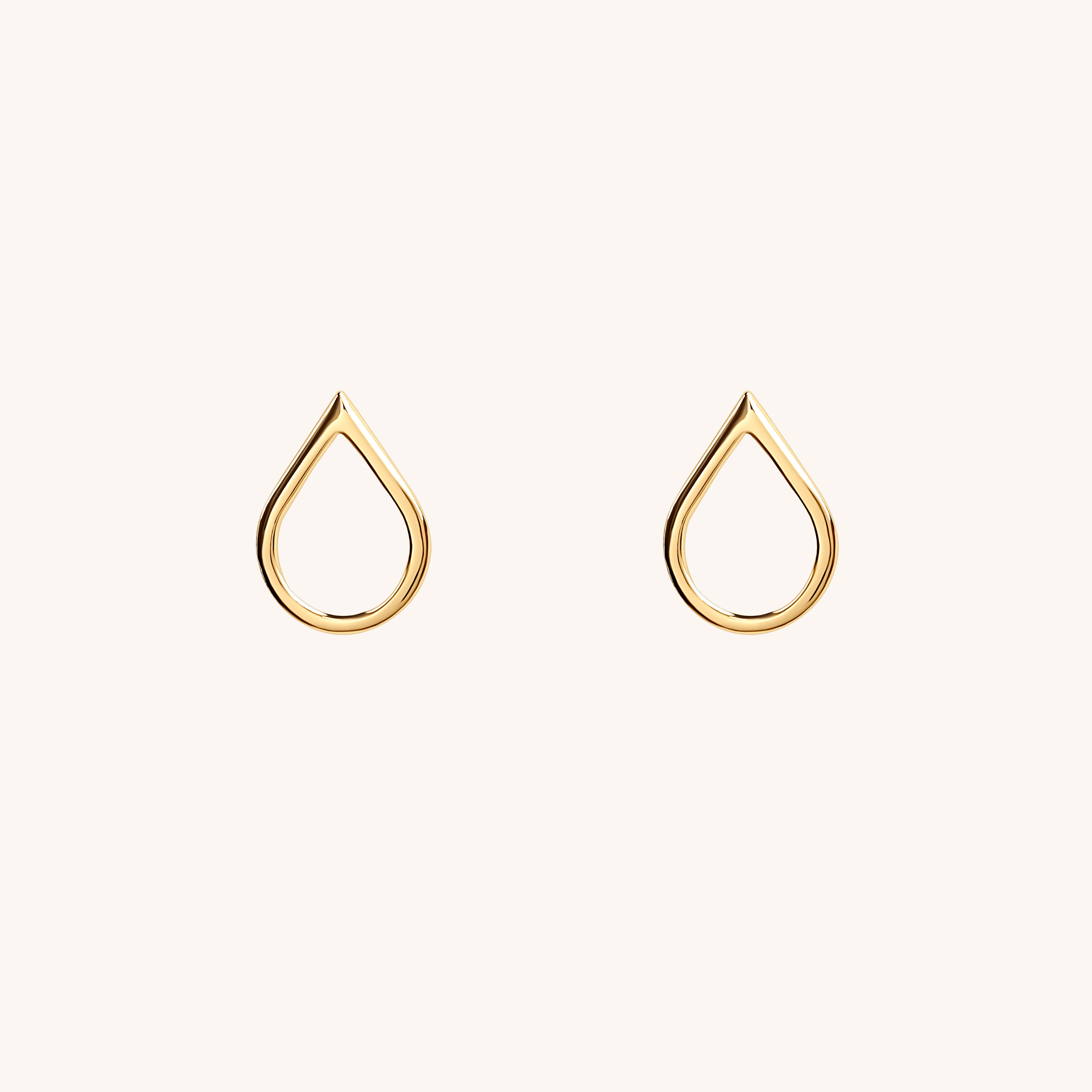 Tears of Hope, Stud Earrings 18k Gold - PS46 Jewelry