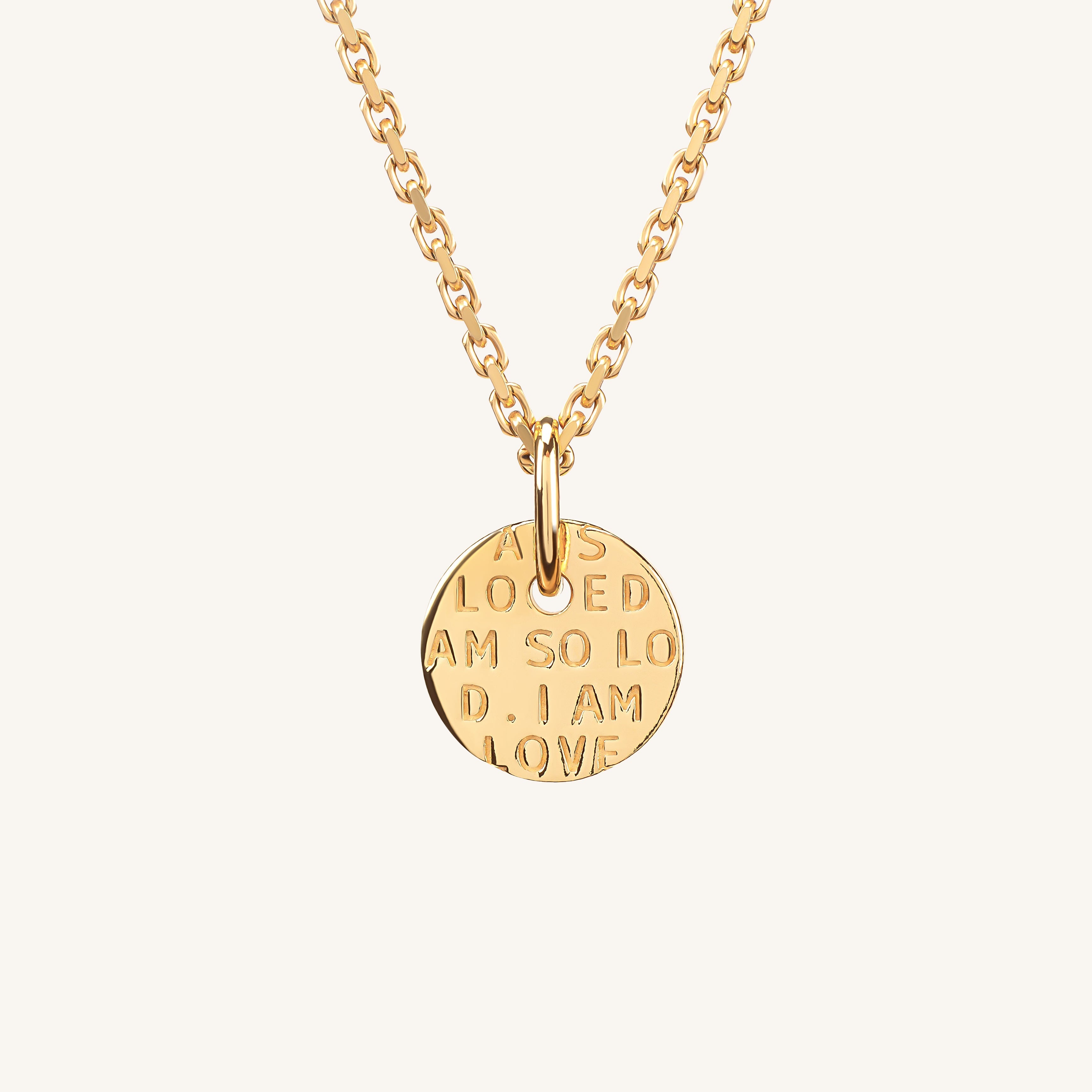 I Am So Loved Necklace 18K Gold - dorotheas jewelry
