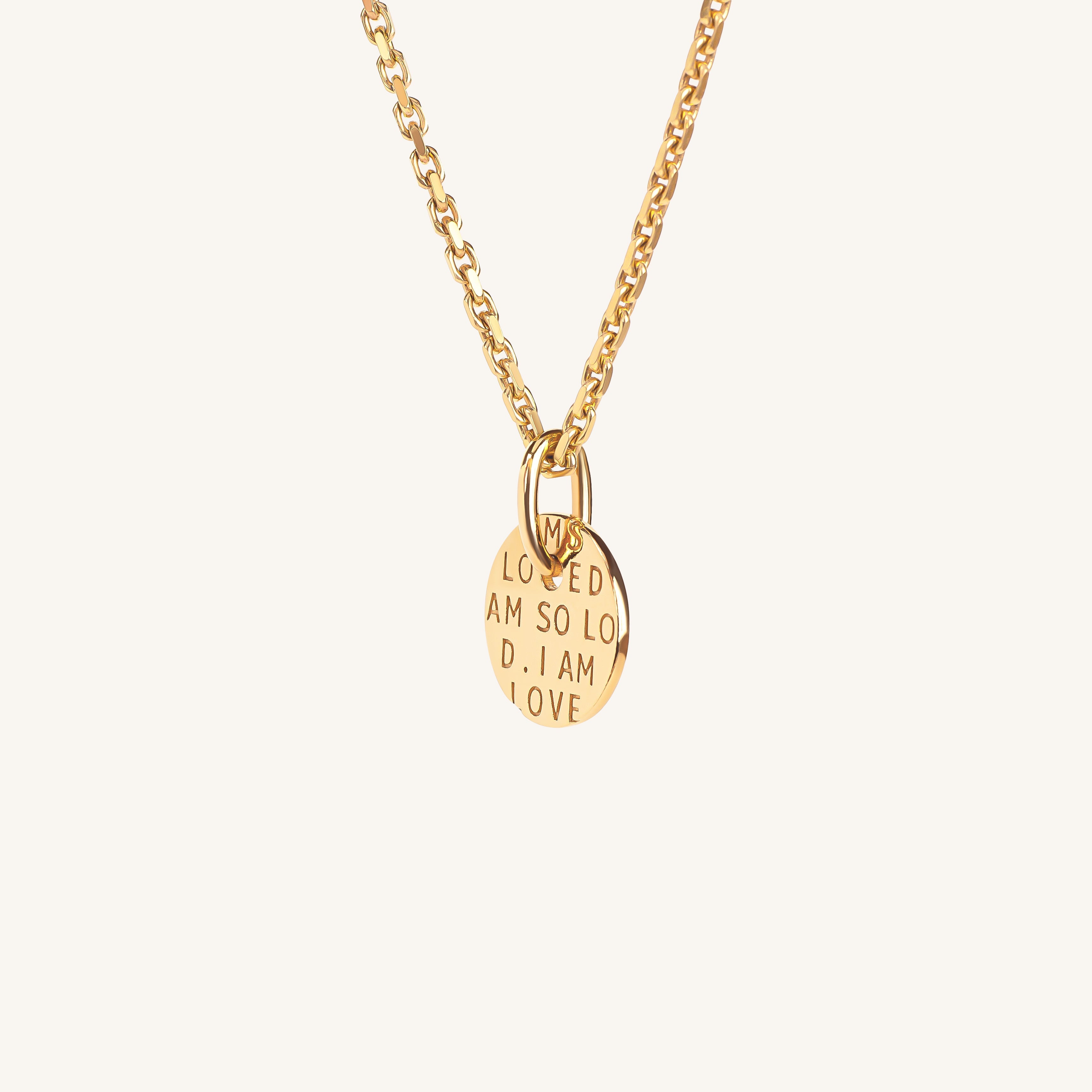 I Am So Loved Necklace 18K Gold - dorotheas jewelry