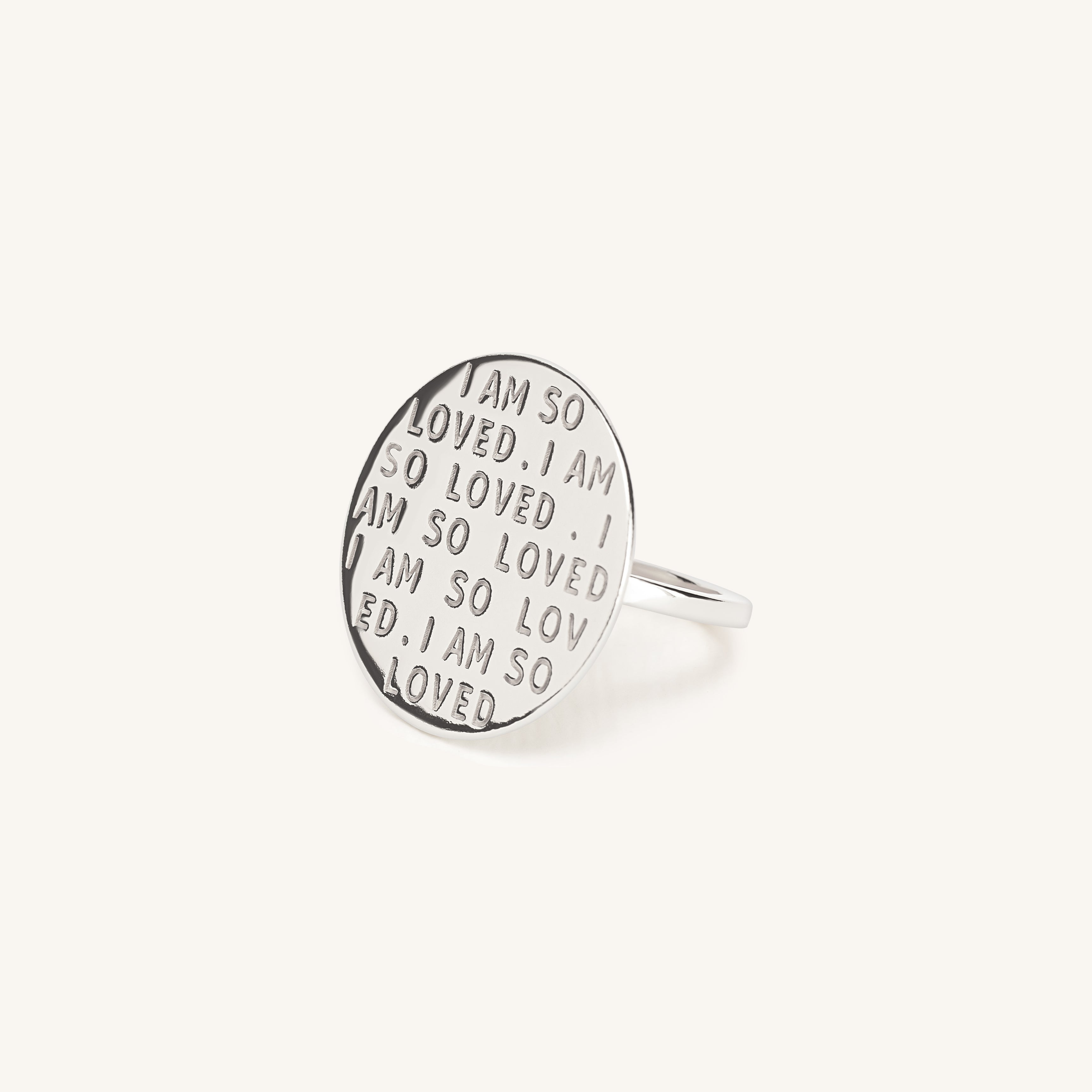 I Am So Loved Ring Silver - dorotheas jewelry