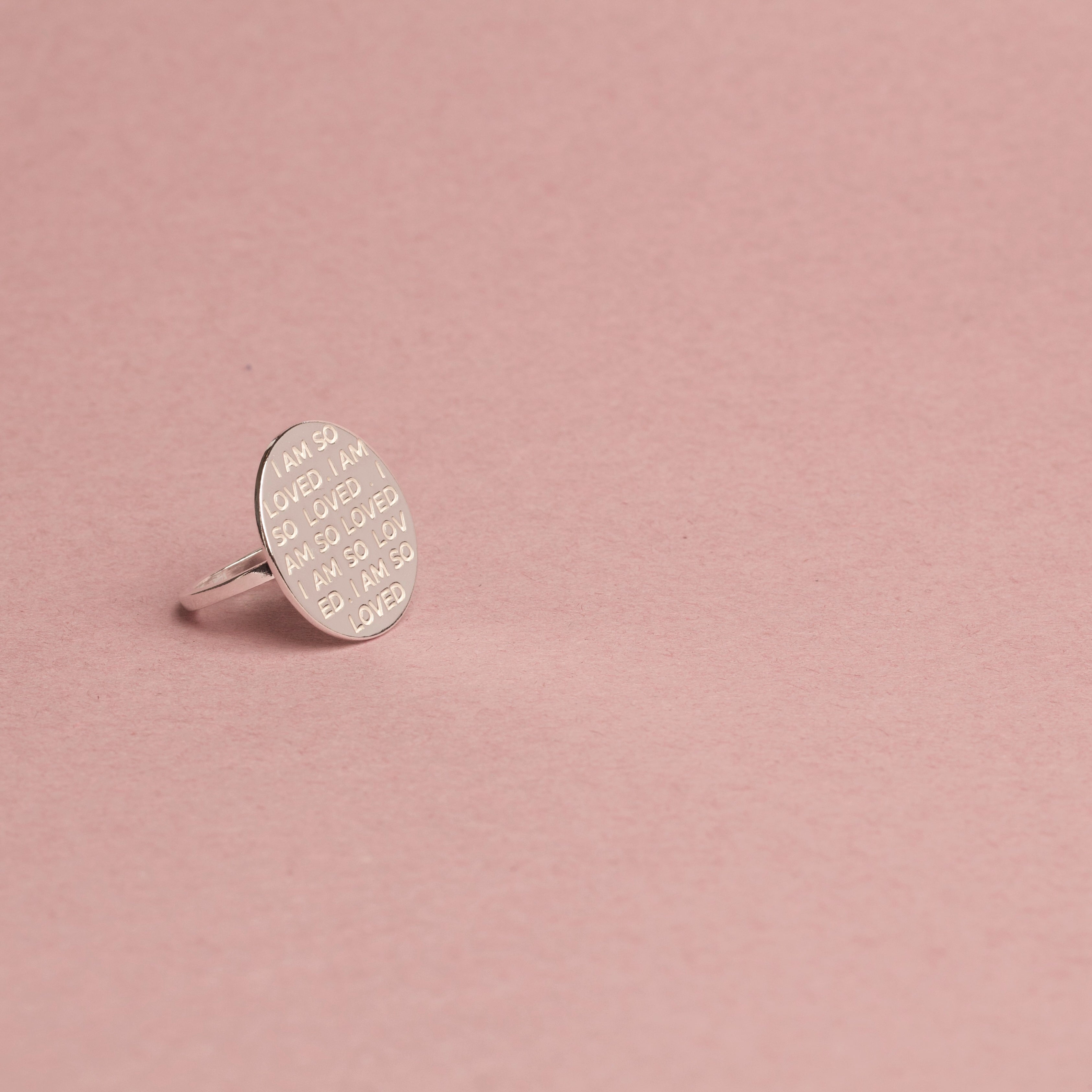 I Am So Loved Ring 18K Gold - PS46 Jewelry