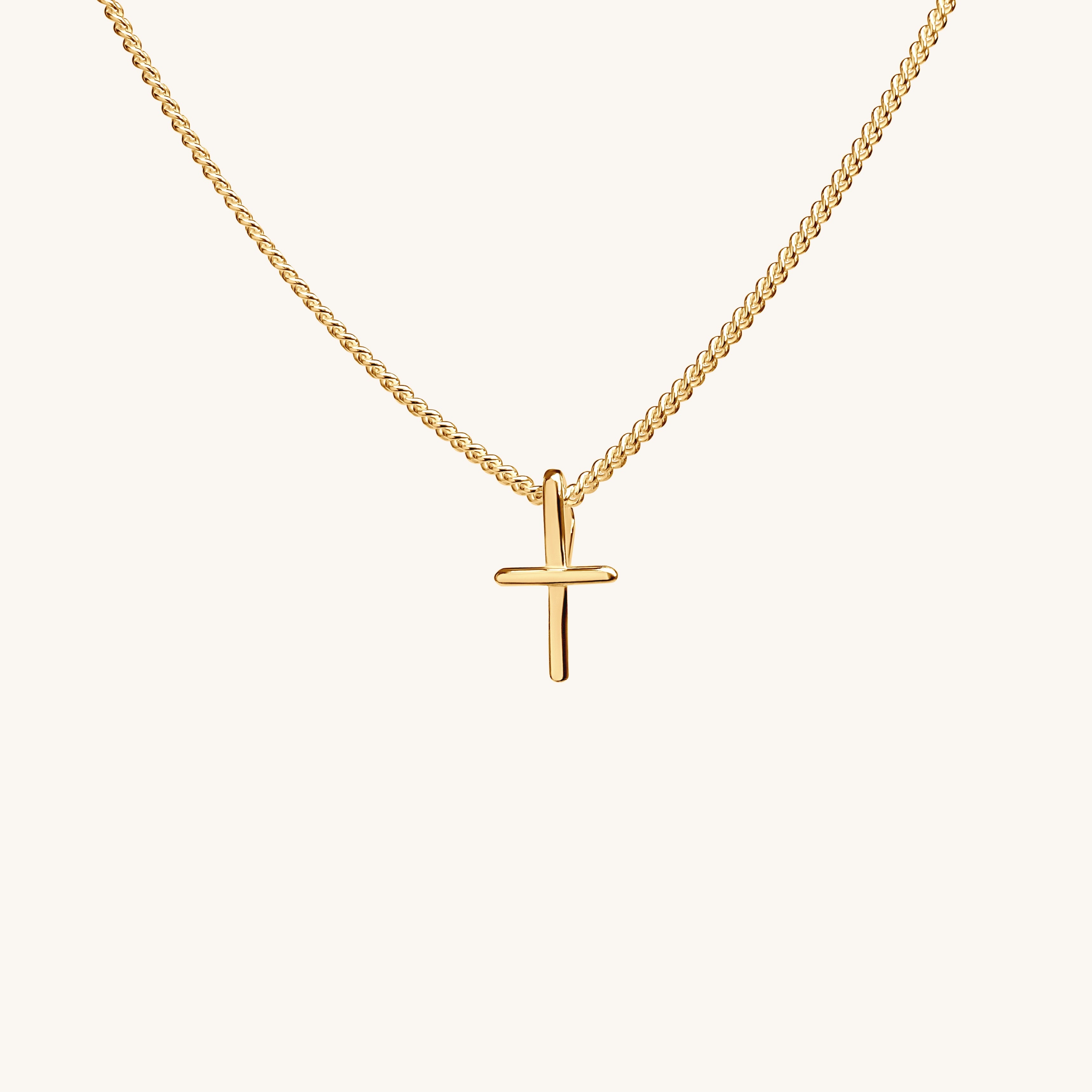 The light, Cross Necklace 18K Gold - PS46 Jewelry