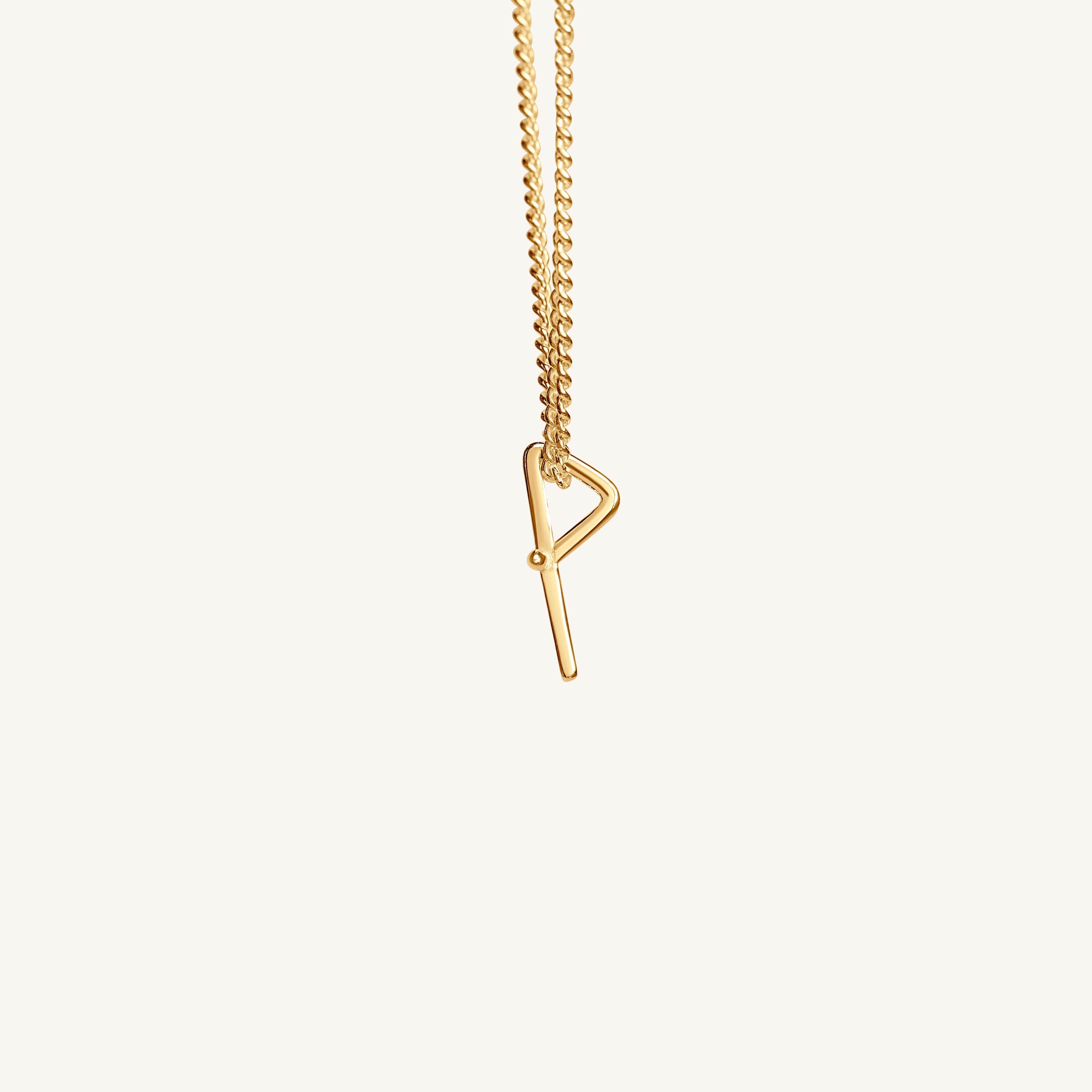 The light, Cross Necklace 18K Gold - PS46 Jewelry