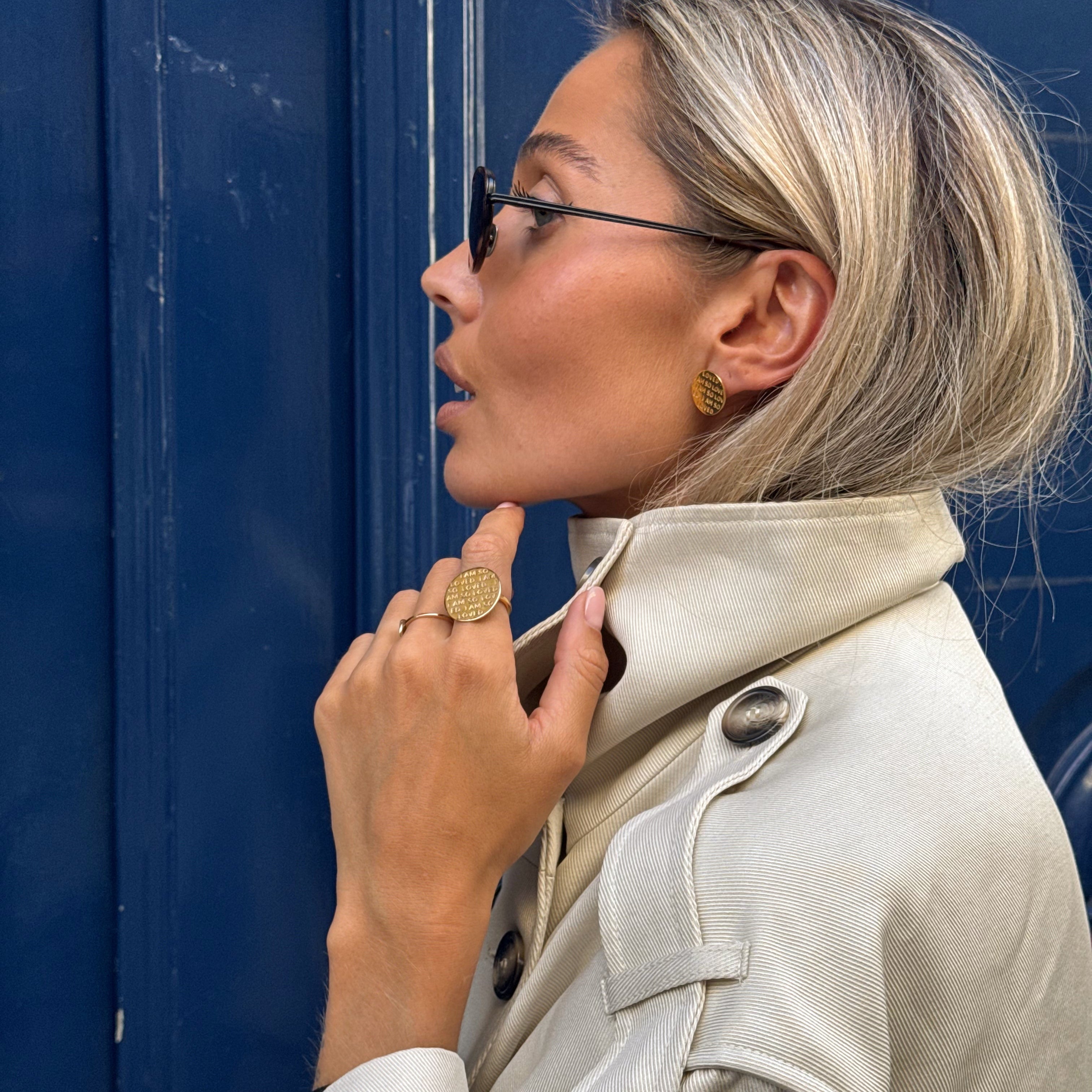 I Am So Loved Ring 18K Gold - PS46 Jewelry