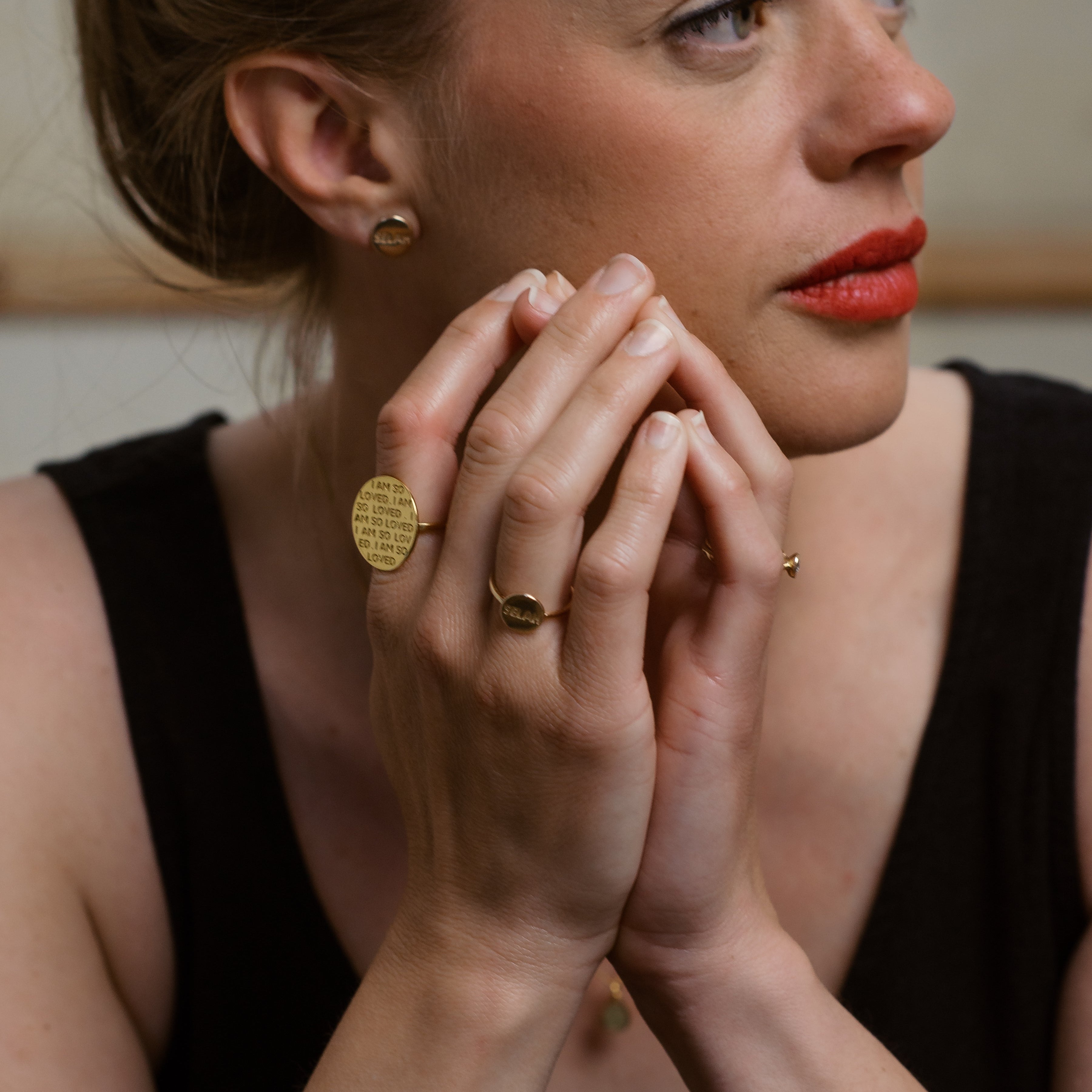 I Am So Loved Ring 18K Gold - PS46 Jewelry