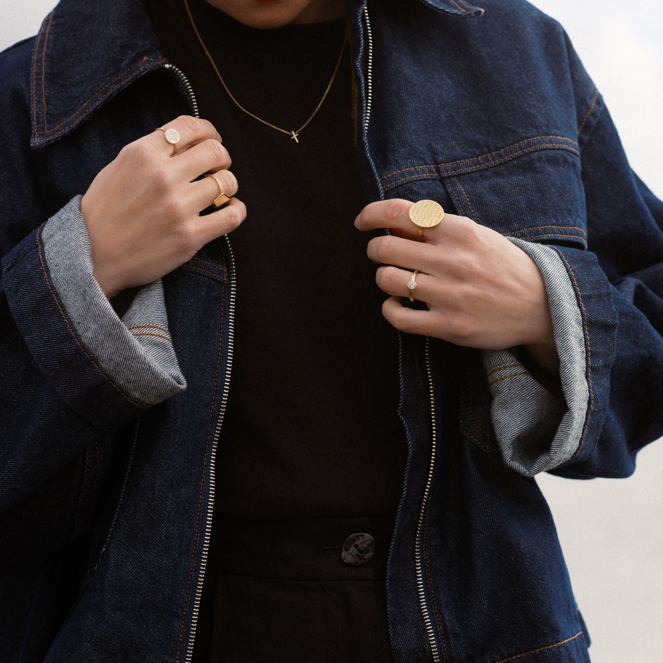 The light, Cross Necklace 18K Gold - PS46 Jewelry