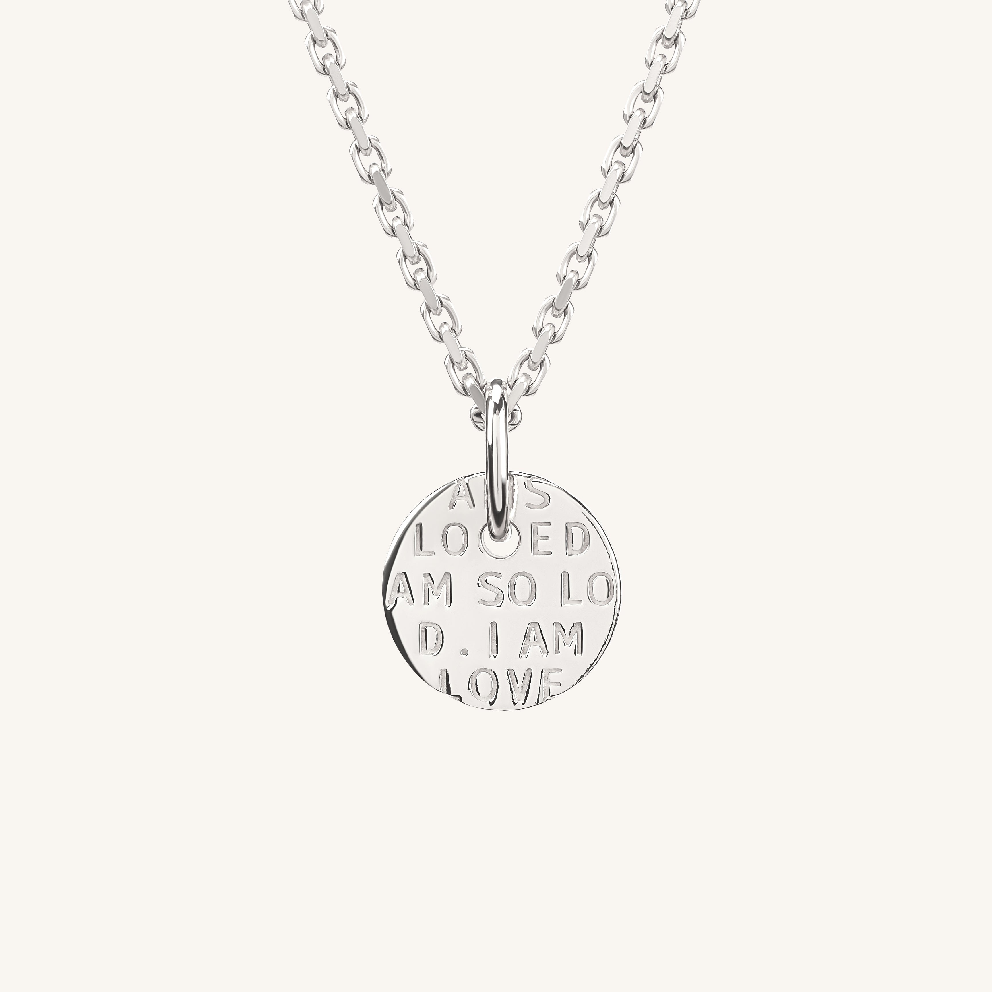 I Am So Loved Necklace Silver - dorotheas jewelry