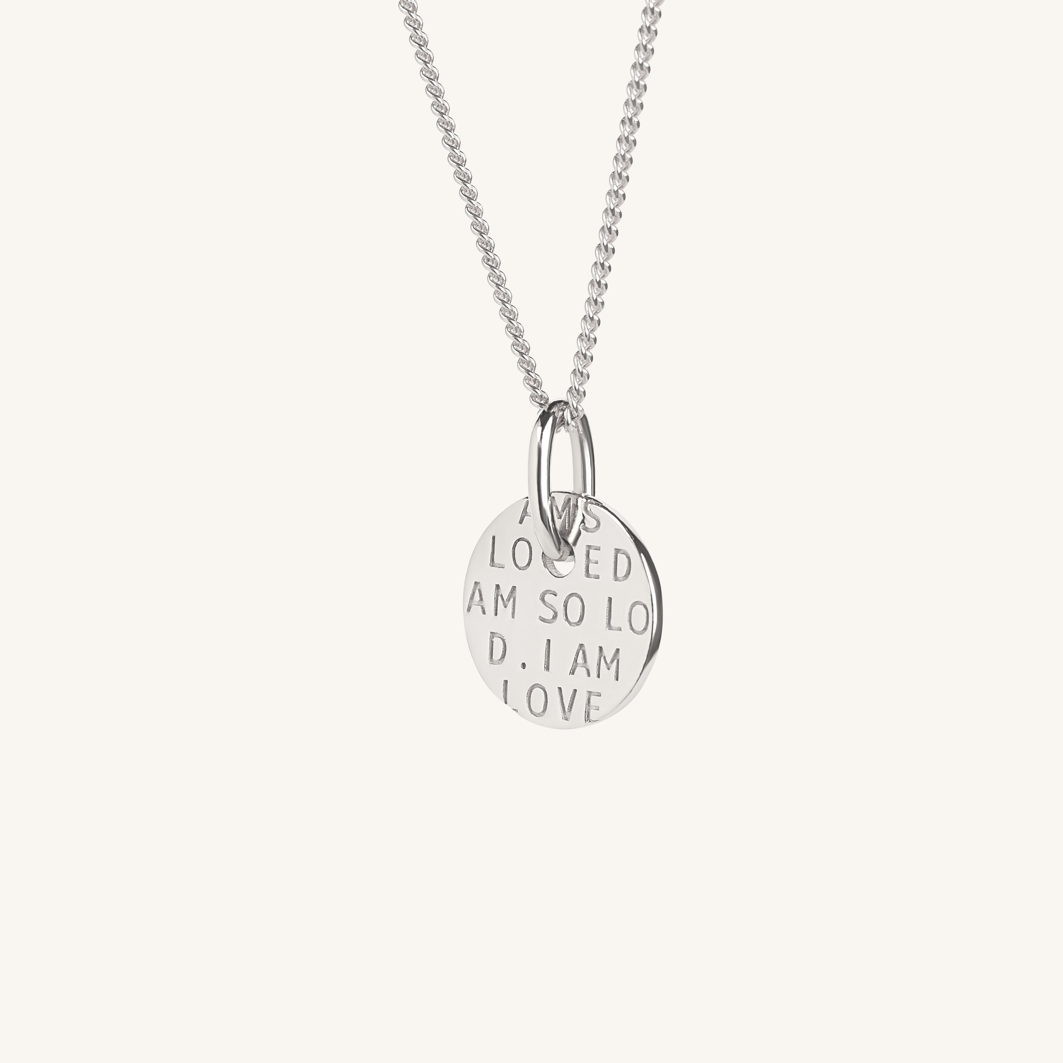 I Am So Loved Necklace Silver - dorotheas jewelry