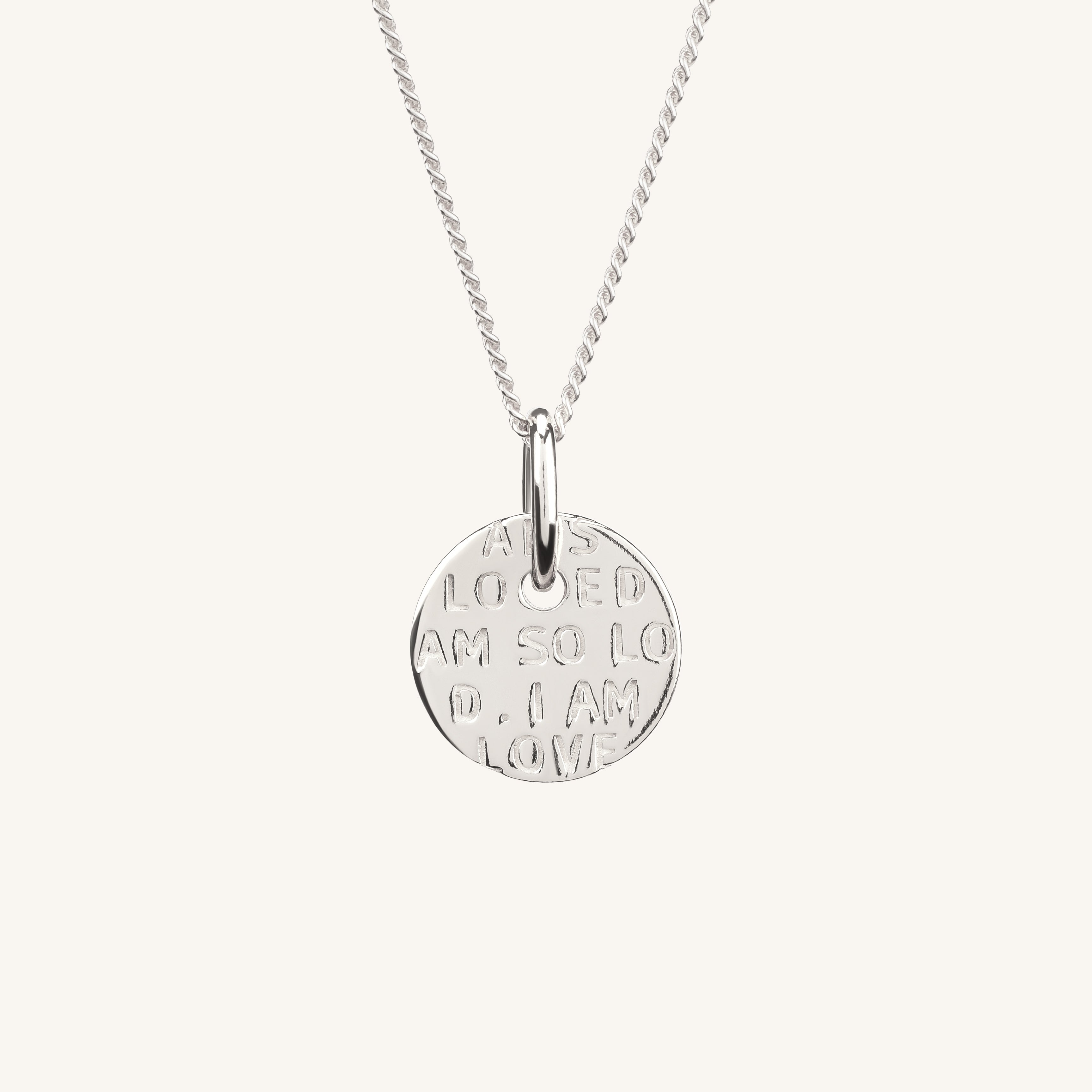 I Am So Loved Necklace Silver - dorotheas jewelry