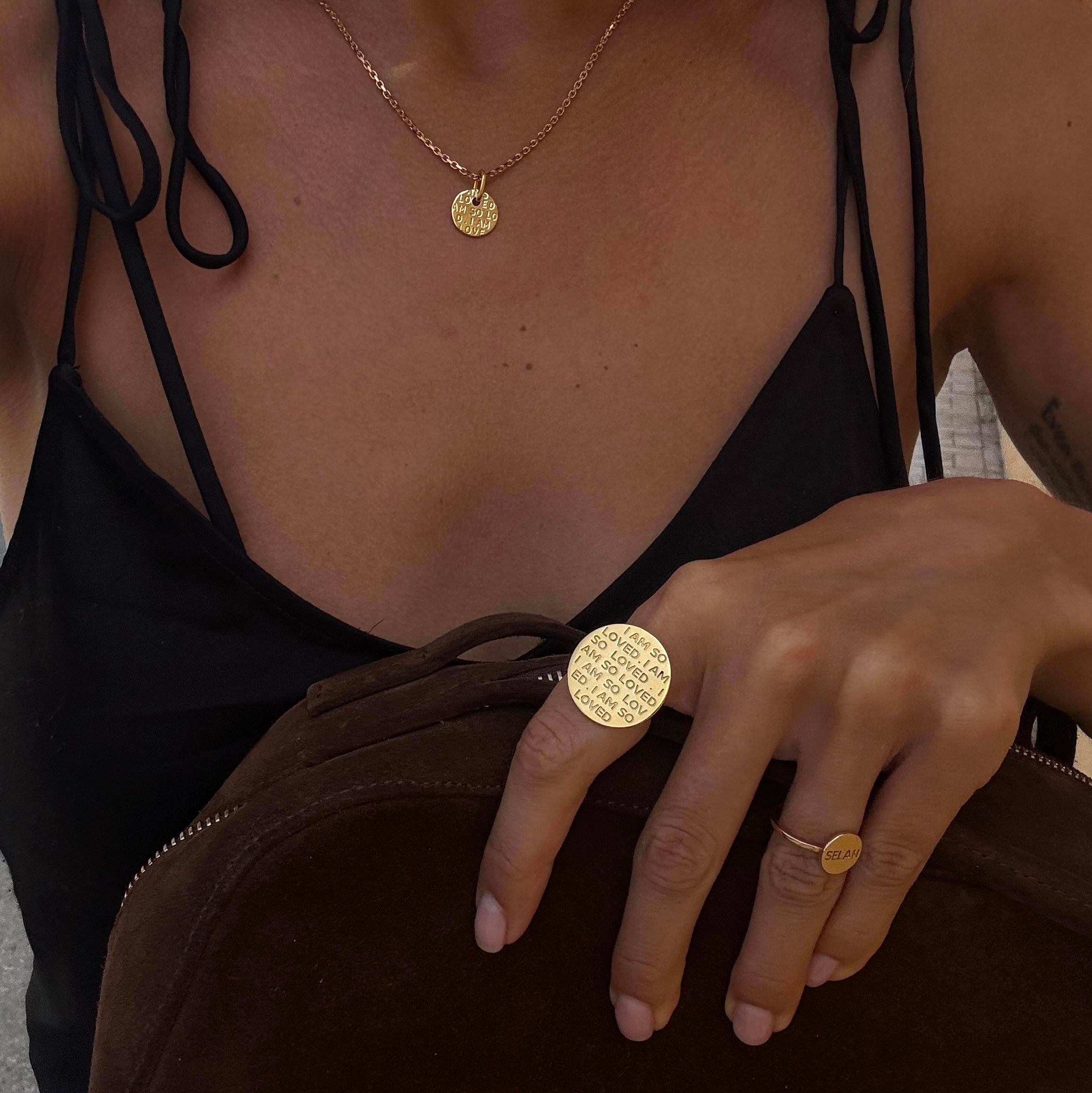 I Am So Loved Necklace 18K Gold