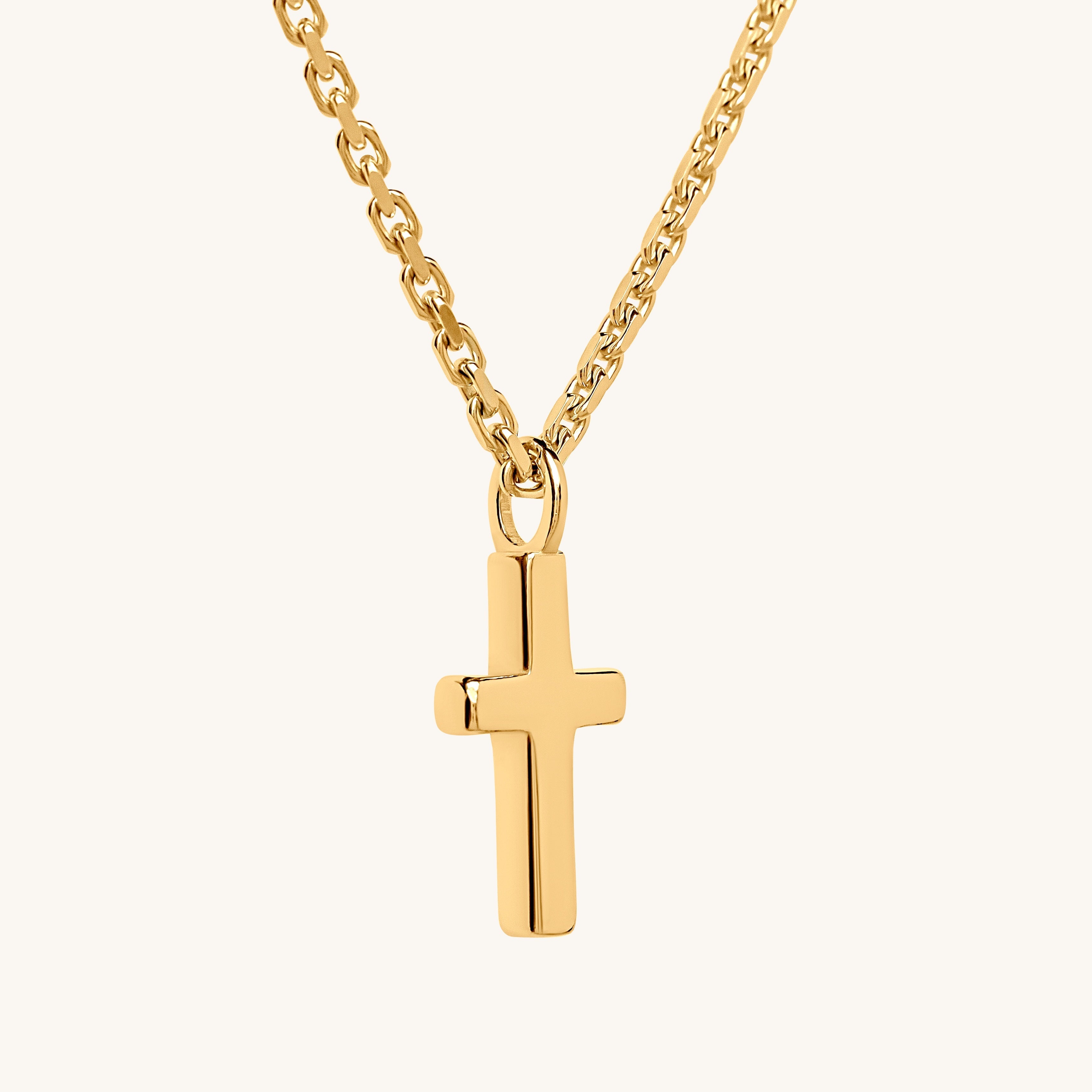 Resurrection Cross Necklace 18K Gold - PS46 Jewelry