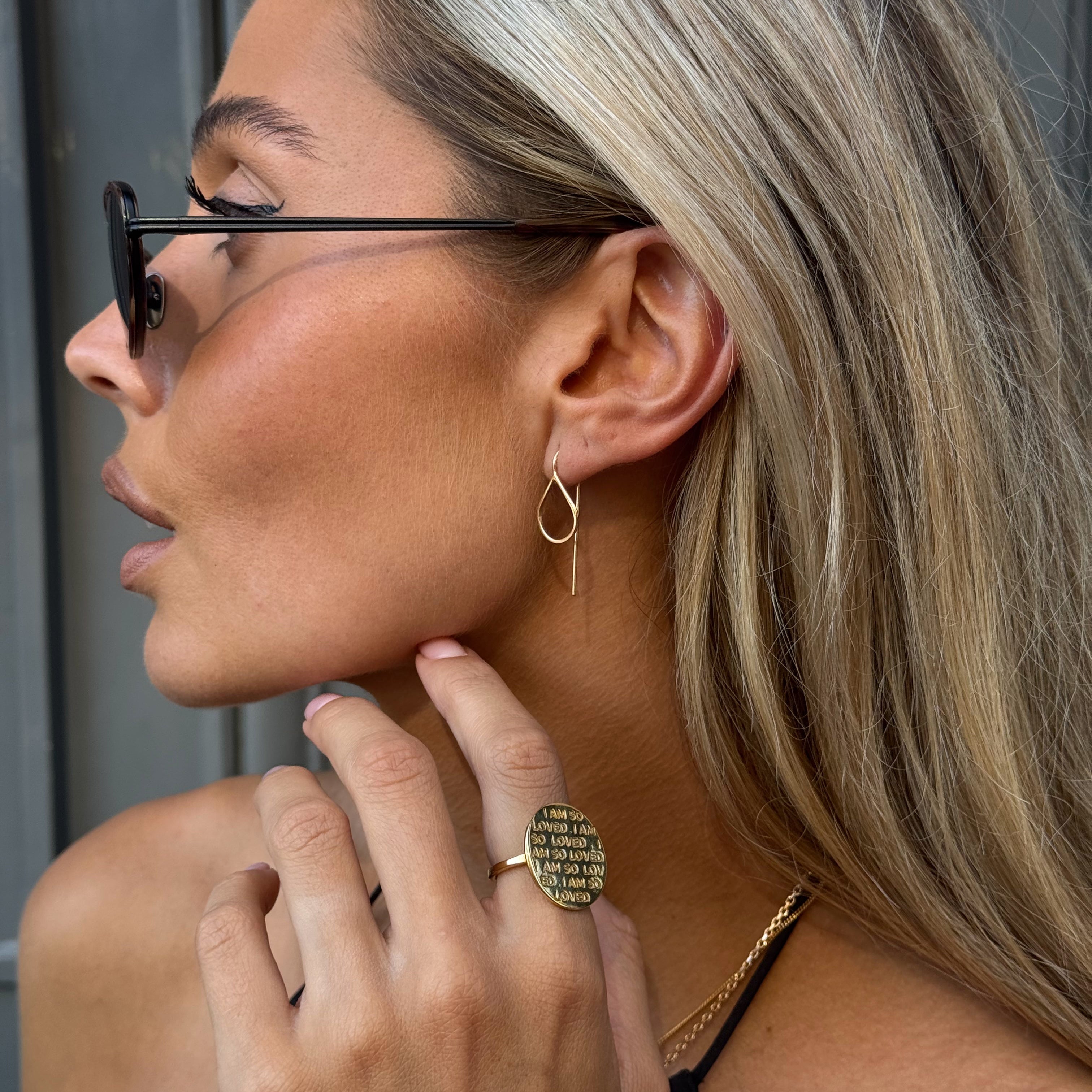 Tears of hope, Earrings 18K Gold - PS46 Jewelry