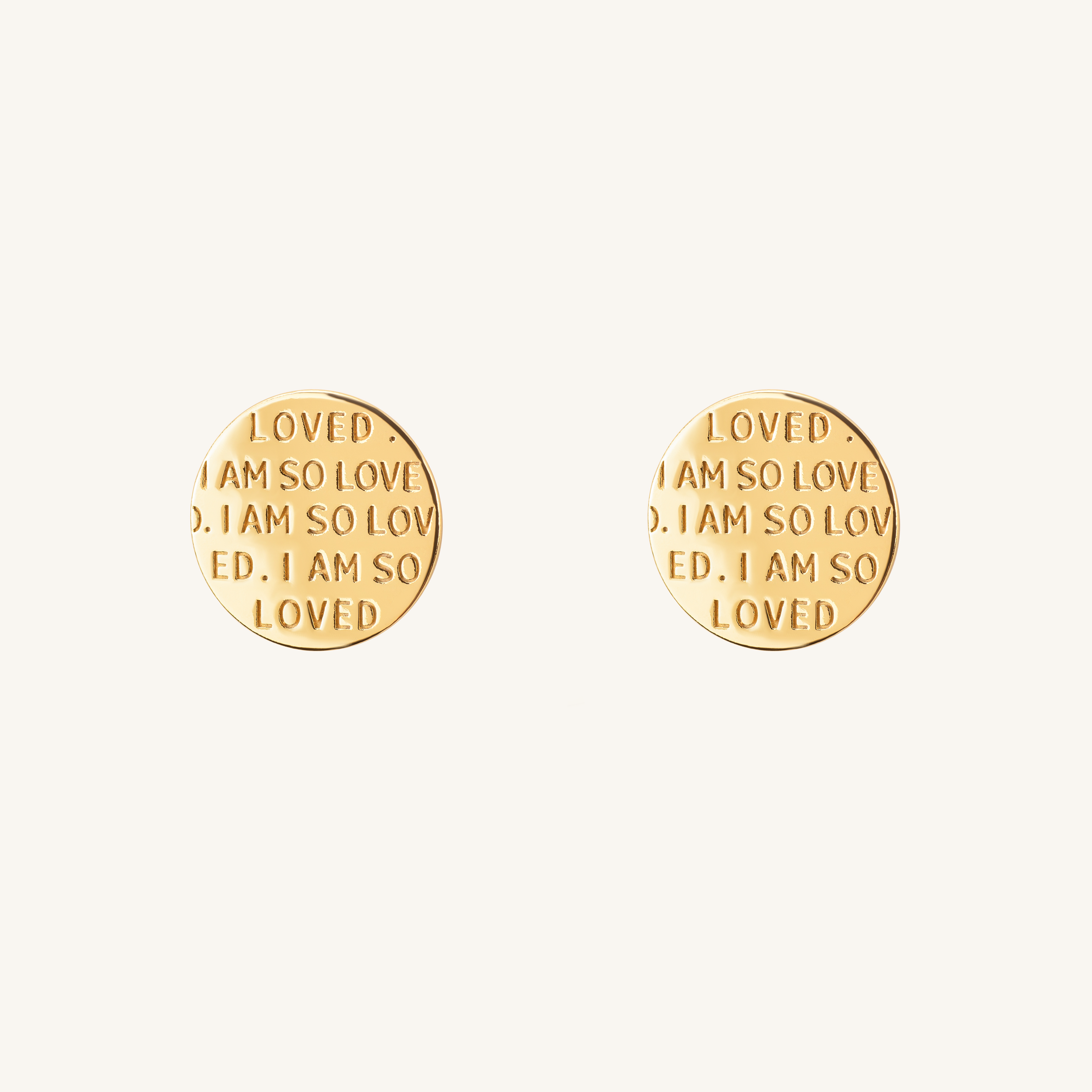 I Am So Loved Earrings Gold - dorotheas jewelry