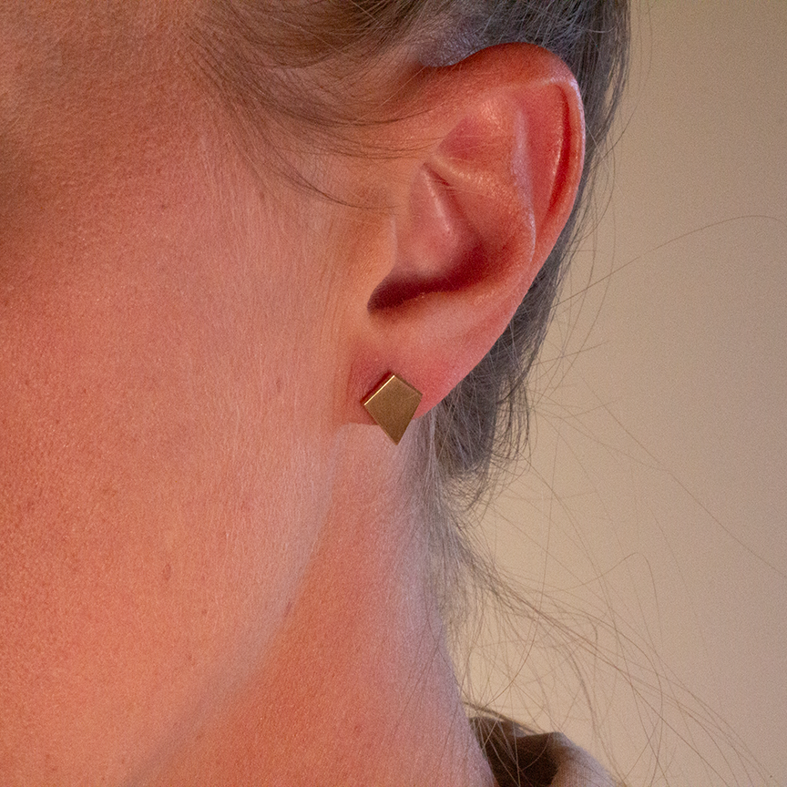 Shield of Faith, Earrings 18K Gold - dorotheas jewelry