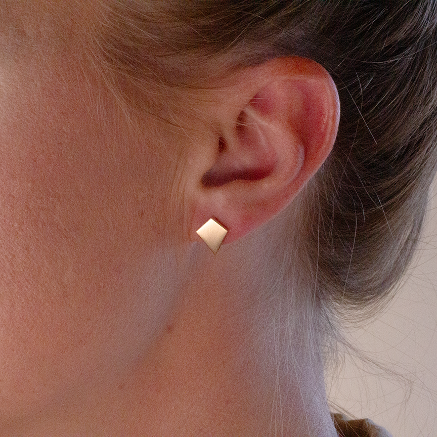 Shield of Faith, Earrings 18K Gold - dorotheas jewelry